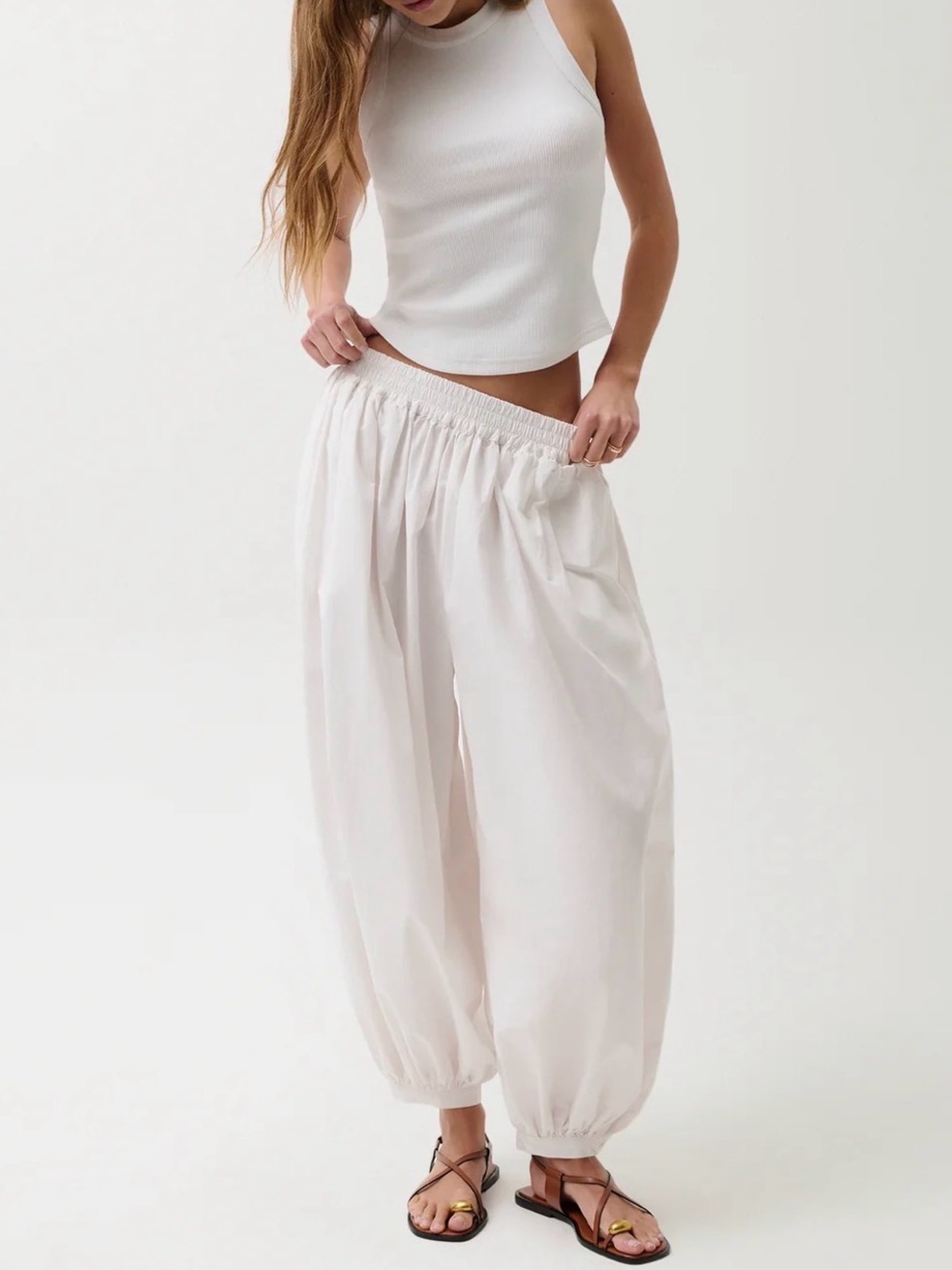 NWT Pistola Liya Cotton Poplin Balloon Pants